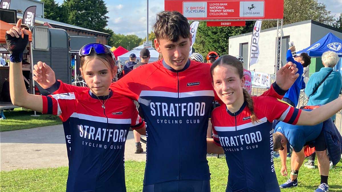Stratford Junior CX podiums